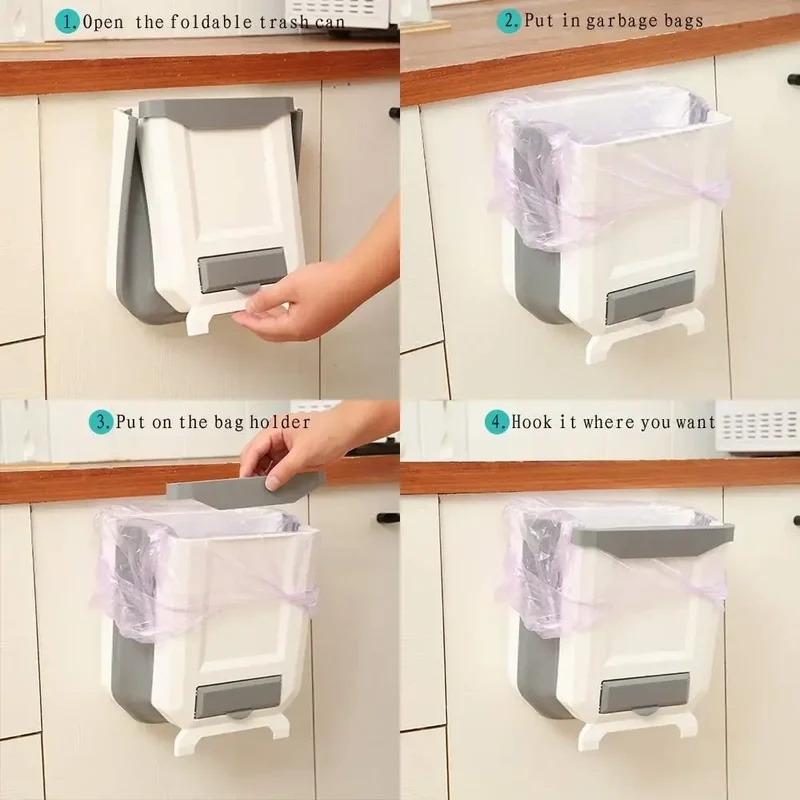 Wall‑Mounted Slim Collapsible  - Commercial Kitchen Bin recension och pris