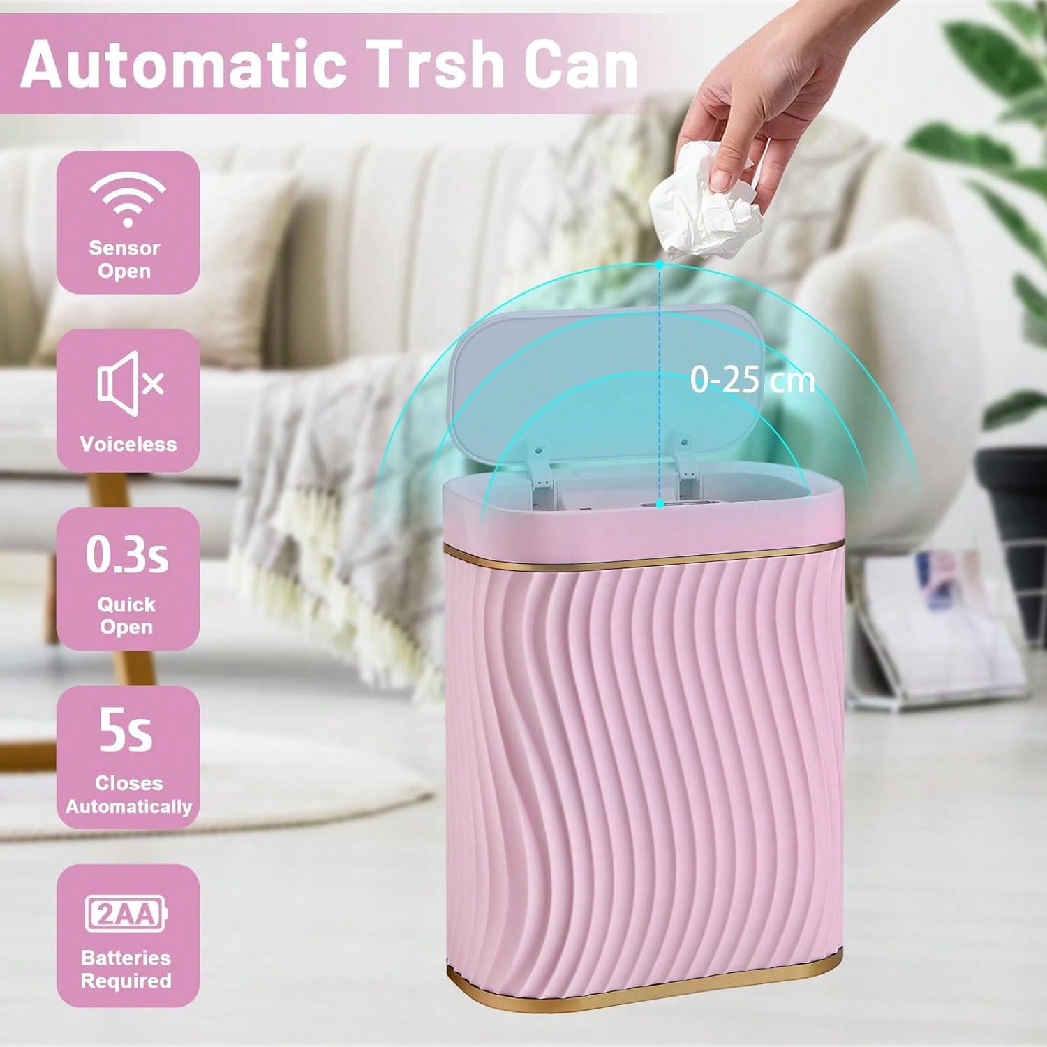 Smart Motion Sensor Trash Can, - Commercial Kitchen Bin recension och pris