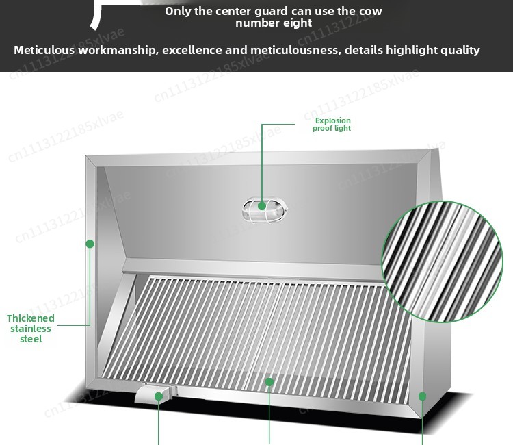 Thickened Stainless Steel Fume - Commercial Kitchen Hoods recension och pris