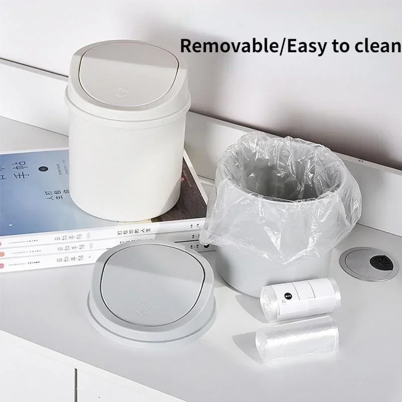 Mini Desktop Trash Can with Li - Commercial Kitchen Bin recension och pris