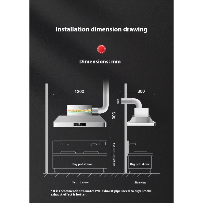 Central Kitchen Stainless Stee - Commercial Kitchen Hoods recension och pris